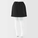 キッズ　縦横ストレッチヘリンボーンスカート