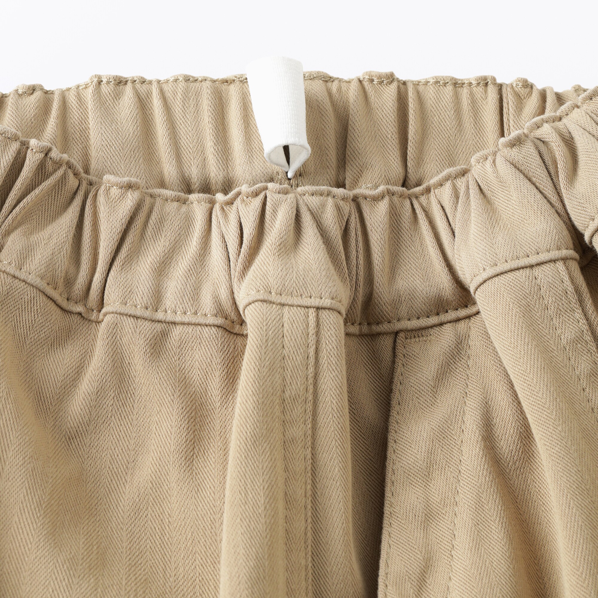 キッズ　縦横ストレッチヘリンボーンスカート