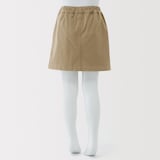 キッズ　縦横ストレッチヘリンボーンスカート