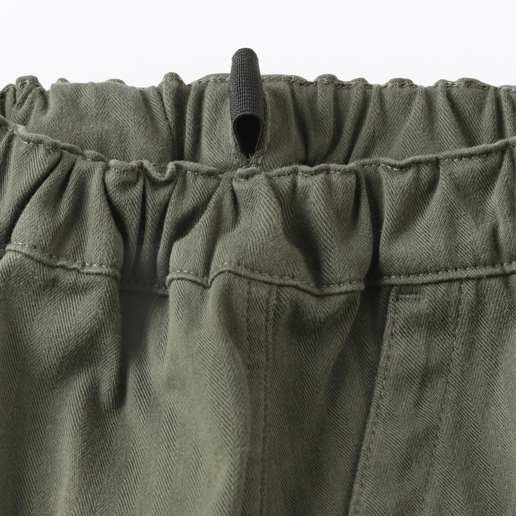 キッズ　縦横ストレッチヘリンボーンスカート