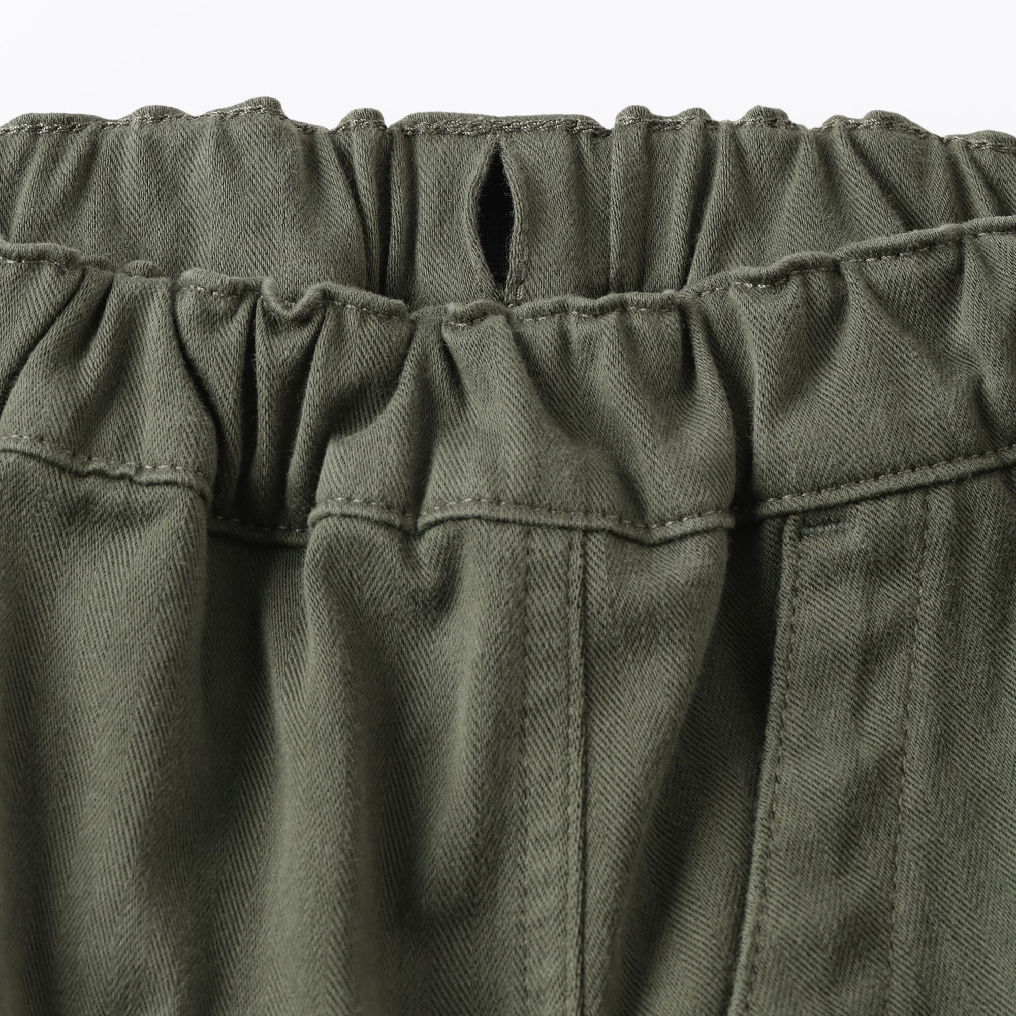 キッズ　縦横ストレッチヘリンボーンスカート