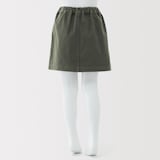 キッズ　縦横ストレッチヘリンボーンスカート