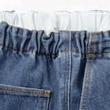 キッズ　木の実から作ったカポック混デニムワイドパンツ