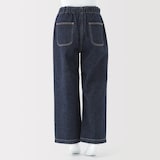 キッズ　木の実から作ったカポック混デニムワイドパンツ