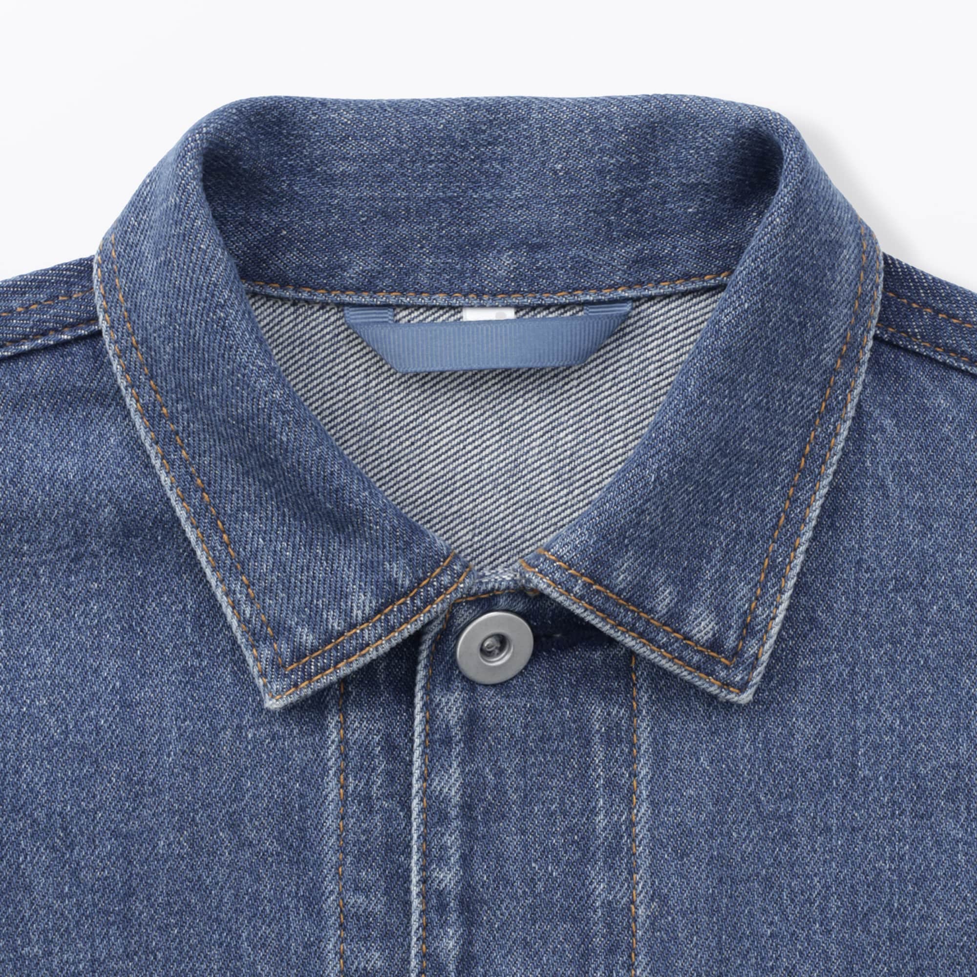 キッズ　木の実から作ったカポック混デニムジャケット