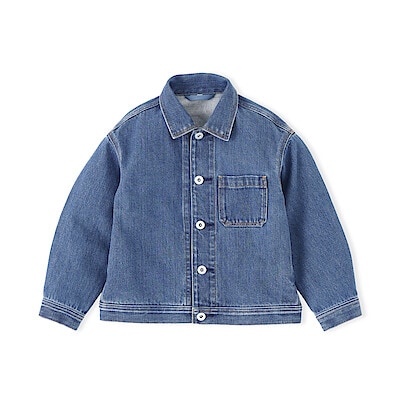 キッズ　木の実から作ったカポック混デニムジャケット