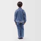キッズ　木の実から作ったカポック混デニムジャケット
