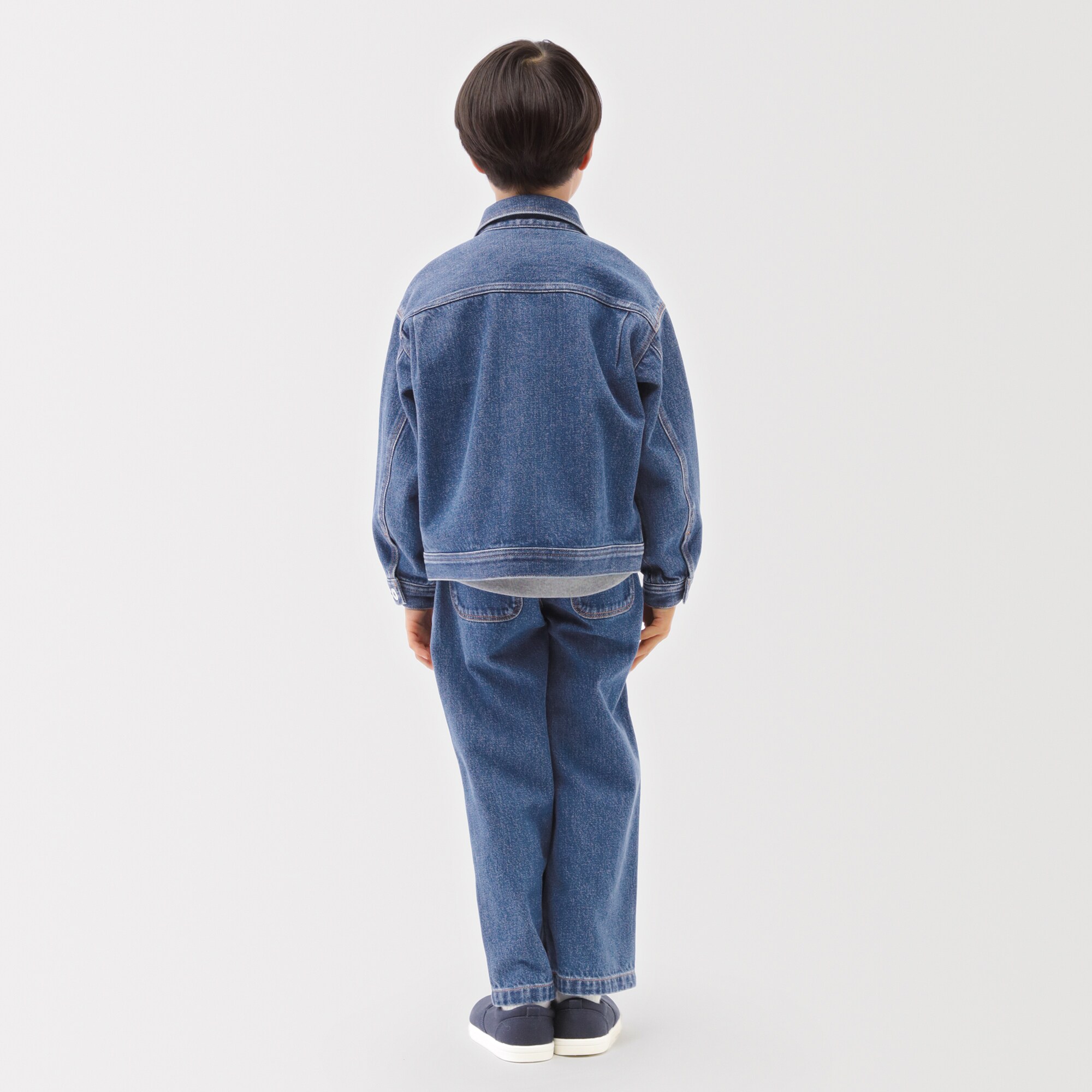 キッズ　木の実から作ったカポック混デニムジャケット