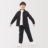 キッズ　縦横ストレッチヘリンボーンジャケット