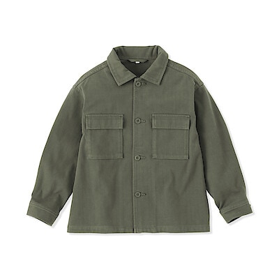 キッズ　縦横ストレッチヘリンボーンジャケット