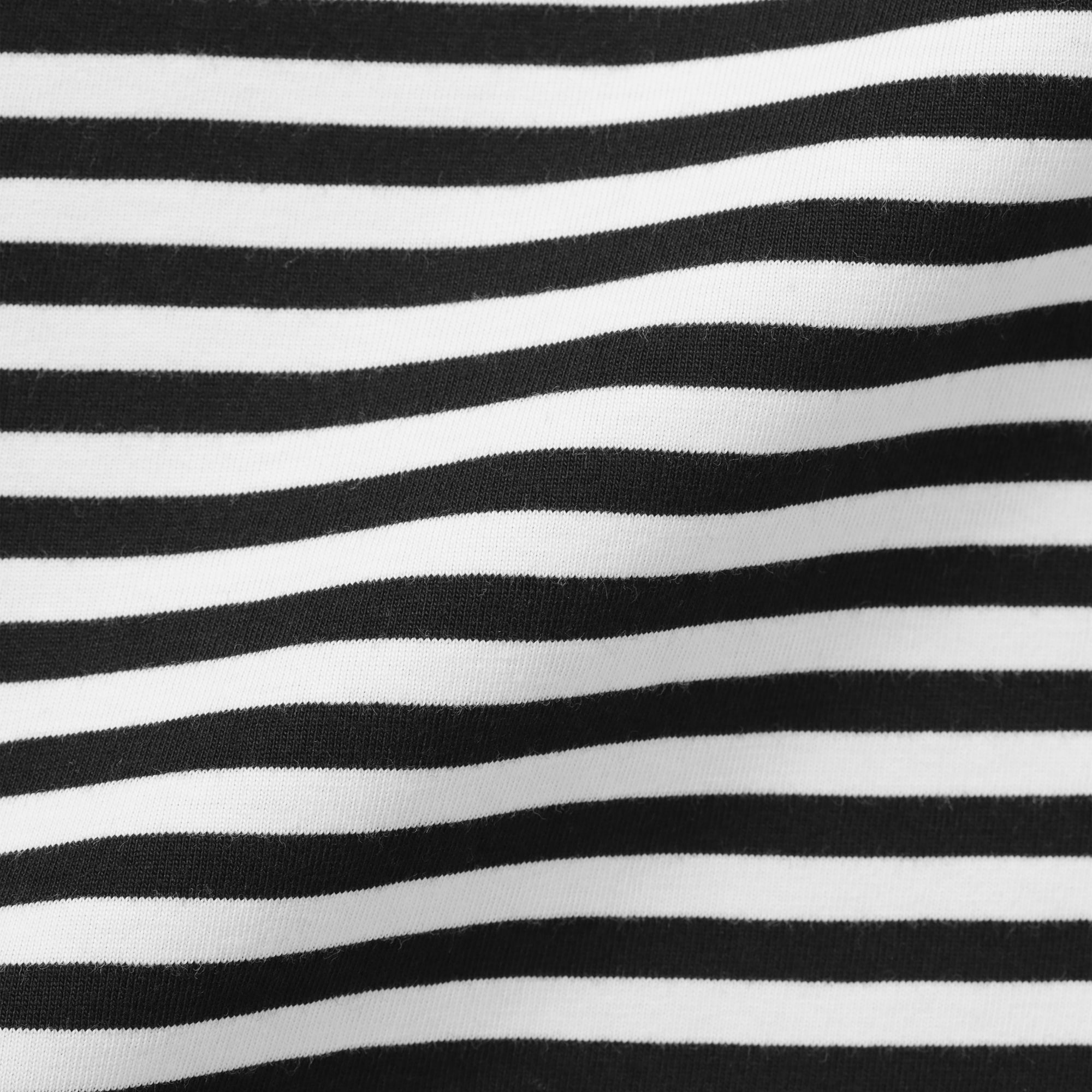 キッズ　綿天竺編みクルーネック長袖Ｔシャツ　ボーダー