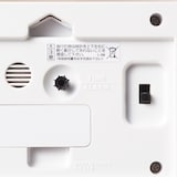 駅の時計・アラームクロック・アイボリー