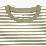 キッズ　綿天竺編みクルーネック長袖Ｔシャツ　ボーダー