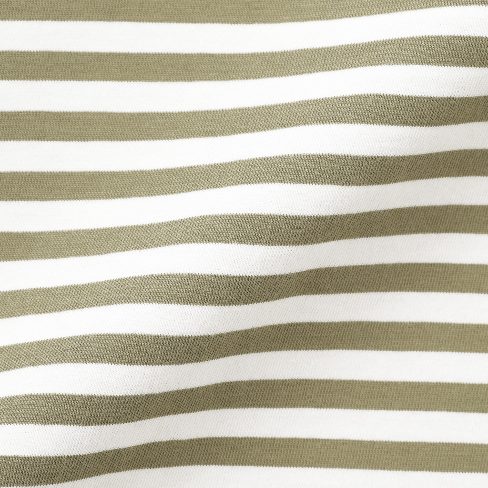 キッズ　綿天竺編みクルーネック長袖Ｔシャツ　ボーダー