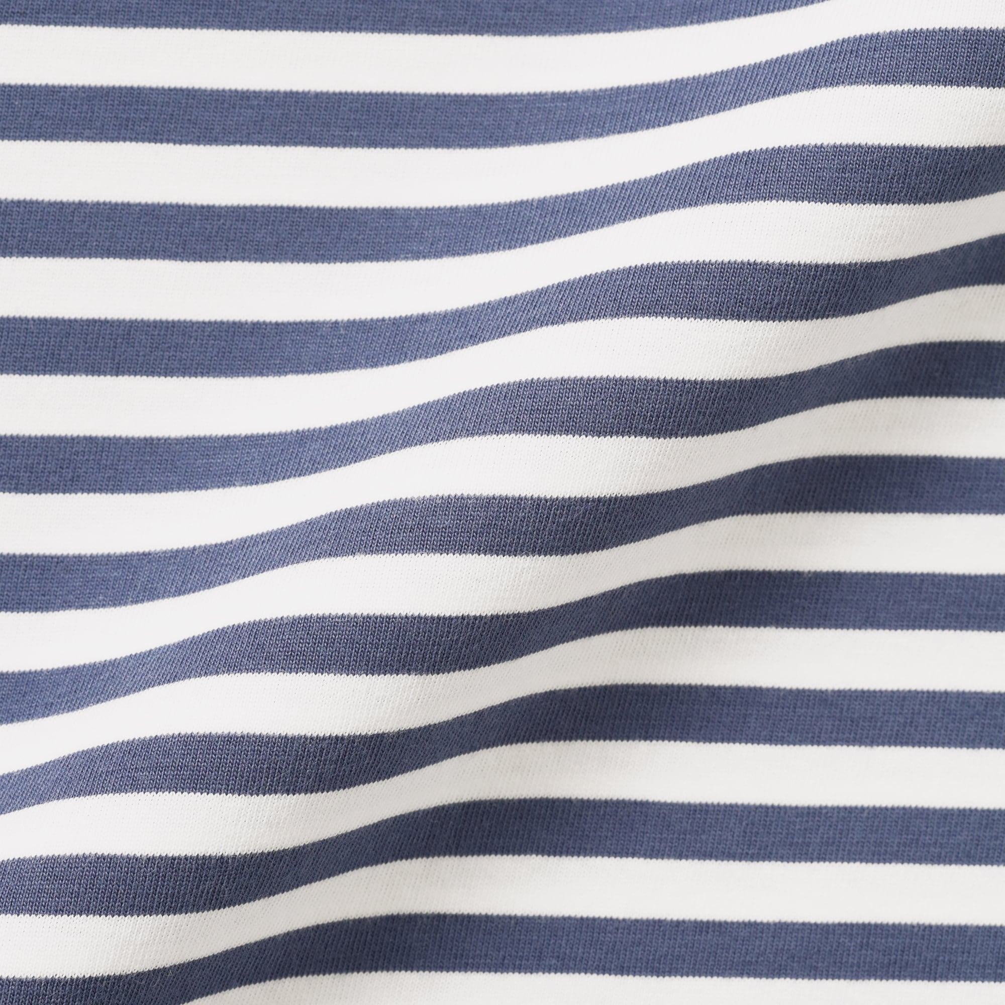 キッズ　綿天竺編みクルーネック長袖Ｔシャツ　ボーダー