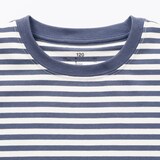 キッズ　綿天竺編みクルーネック長袖Ｔシャツ　ボーダー