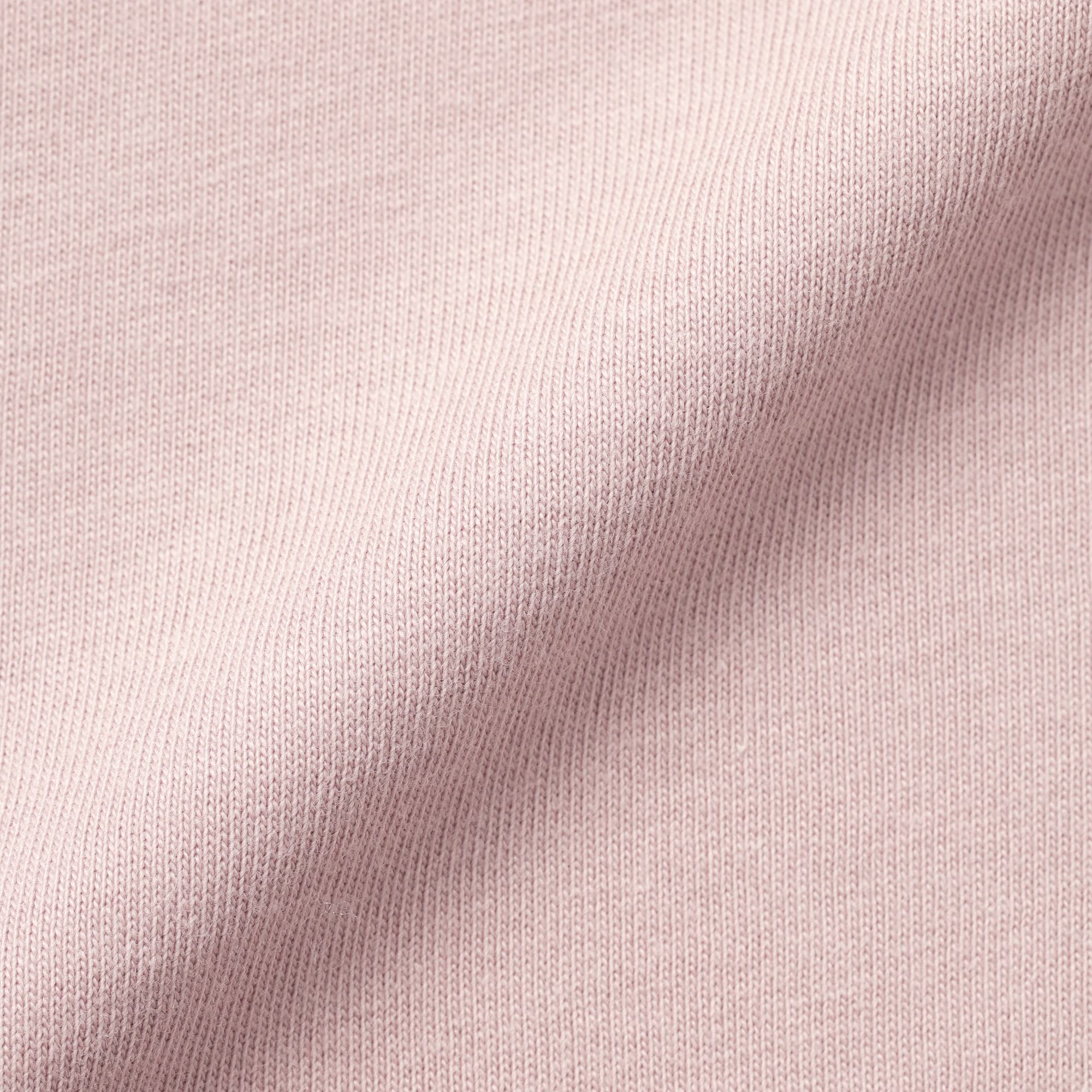 ベビー　あたまするっと　綿天竺編みクルーネック長袖Ｔシャツ　無地