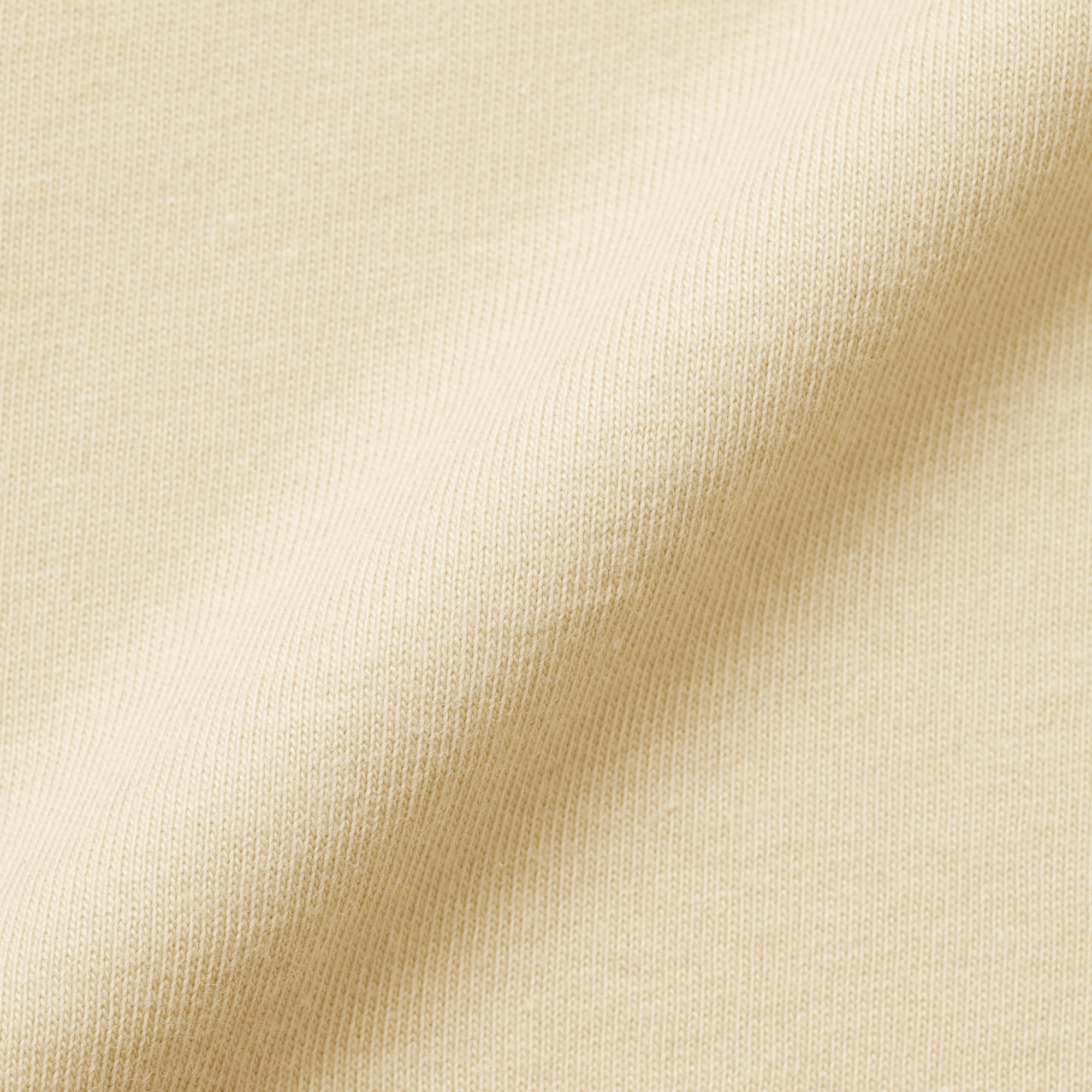 ベビー　あたまするっと　綿天竺編みクルーネック長袖Ｔシャツ　無地