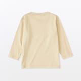 ベビー　あたまするっと　綿天竺編みクルーネック長袖Ｔシャツ　無地