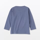 ベビー　あたまするっと　綿天竺編みクルーネック長袖Ｔシャツ　無地