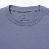 ベビー　あたまするっと　綿天竺編みクルーネック長袖Ｔシャツ　無地