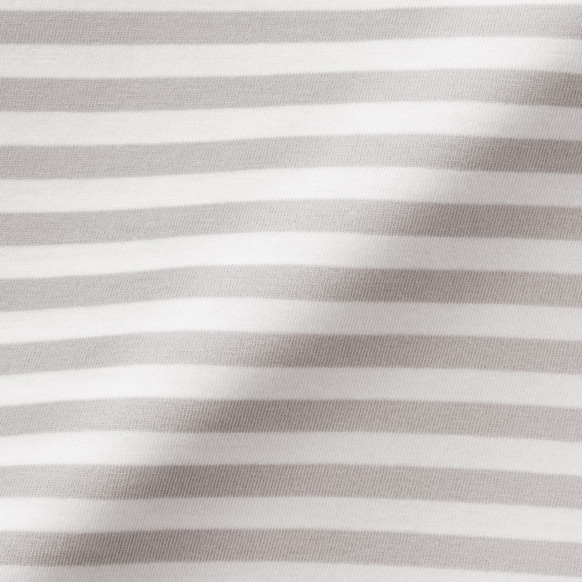 ベビー　あたまするっと　綿天竺編みクルーネック長袖Ｔシャツ　ボーダー