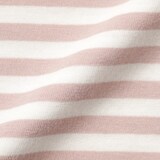 ベビー　あたまするっと　綿天竺編みクルーネック長袖Ｔシャツ　ボーダー