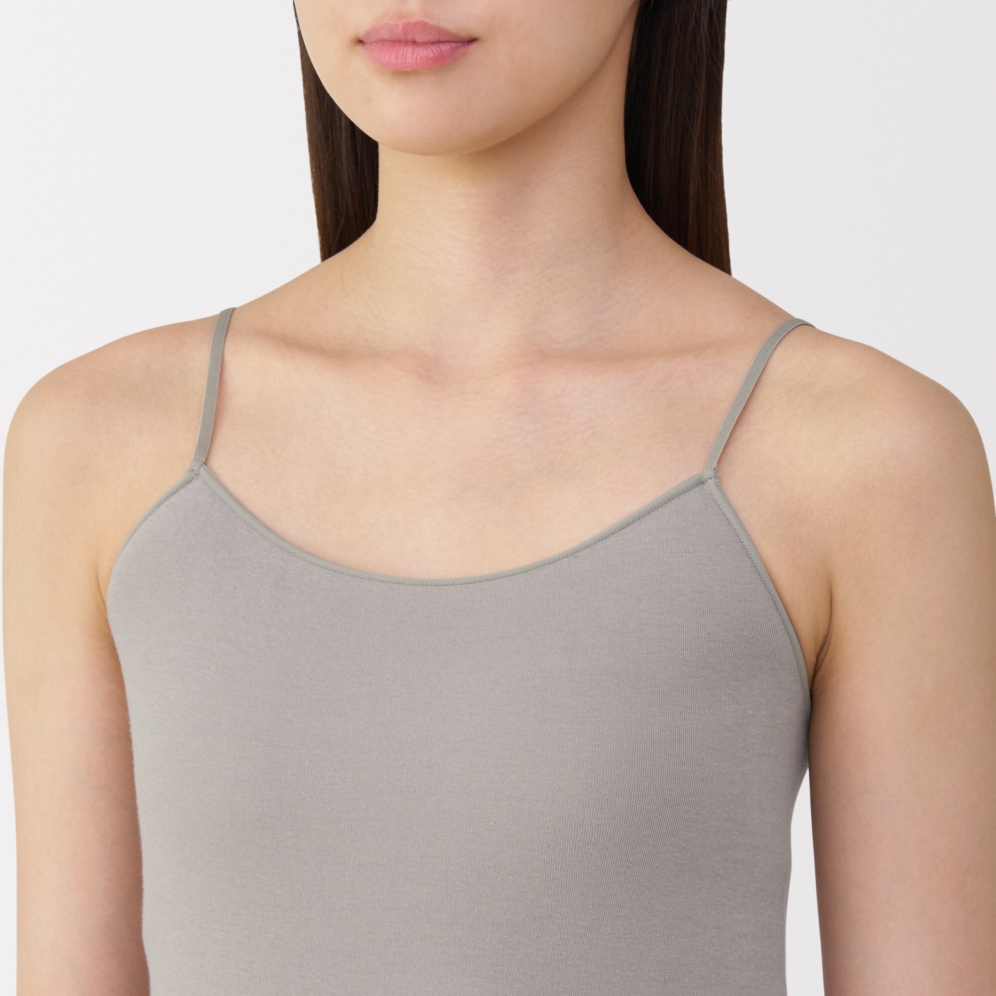 婦人　さらっと綿　薄手　キャミソール