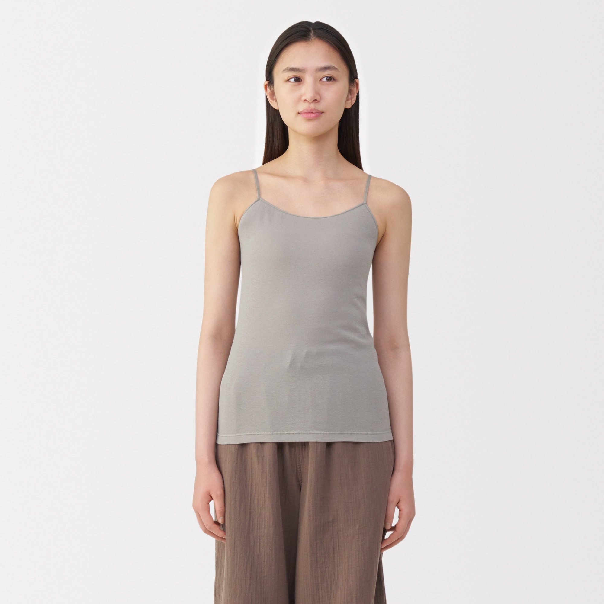 婦人　さらっと綿　薄手　キャミソール