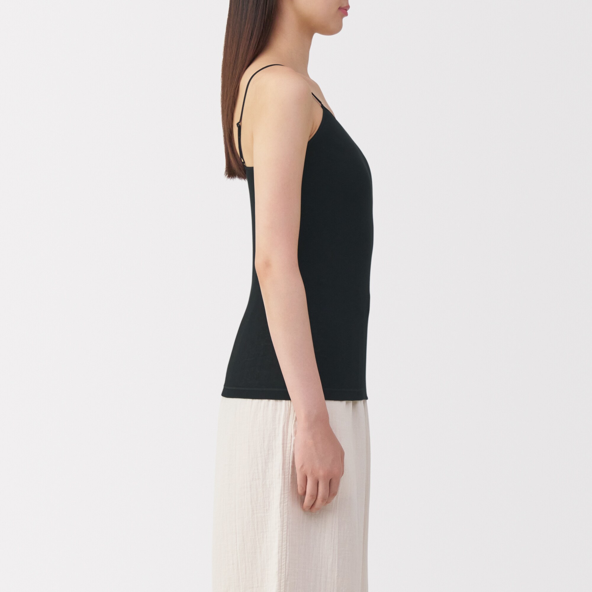 婦人　さらっと綿　薄手　キャミソール