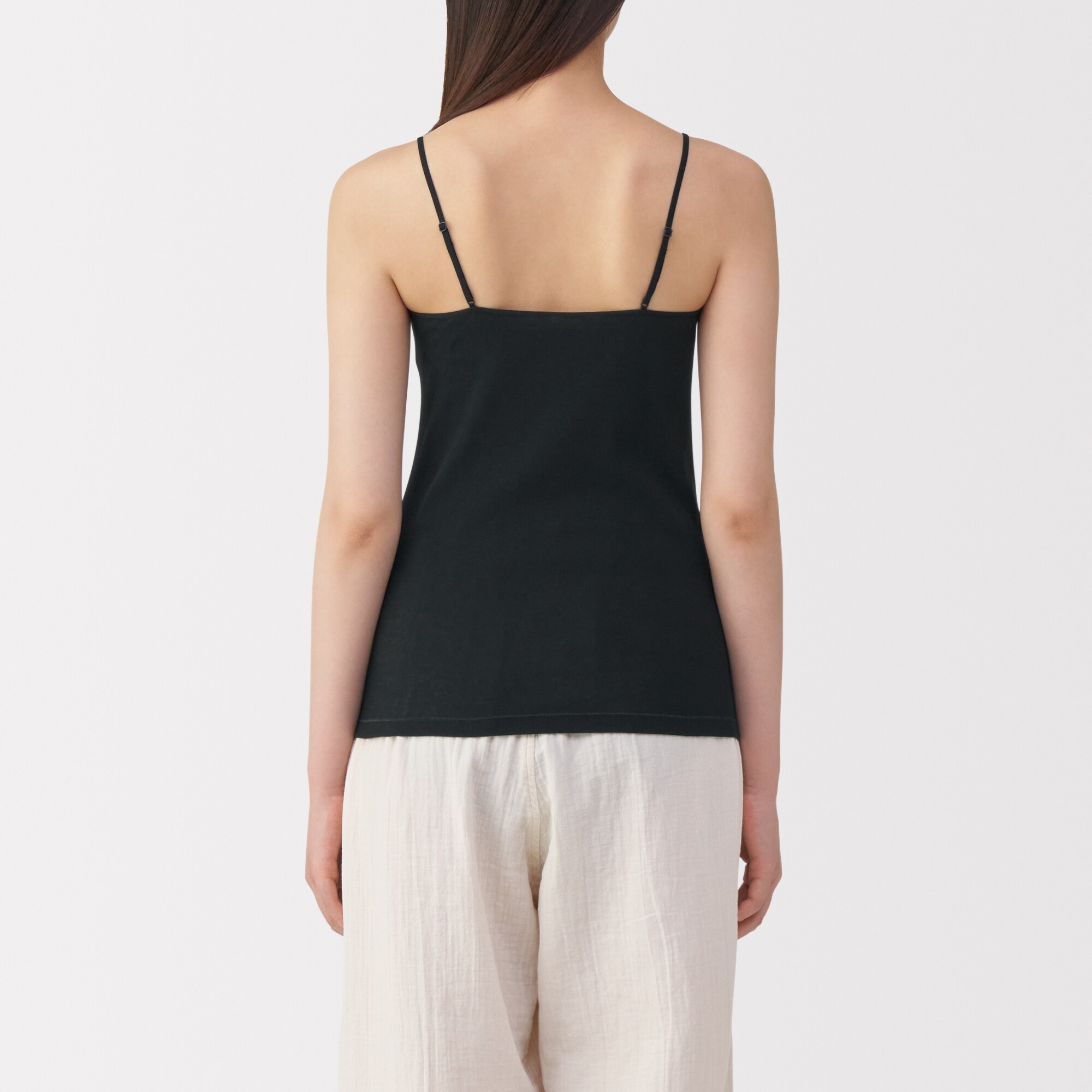 婦人　さらっと綿　薄手　キャミソール