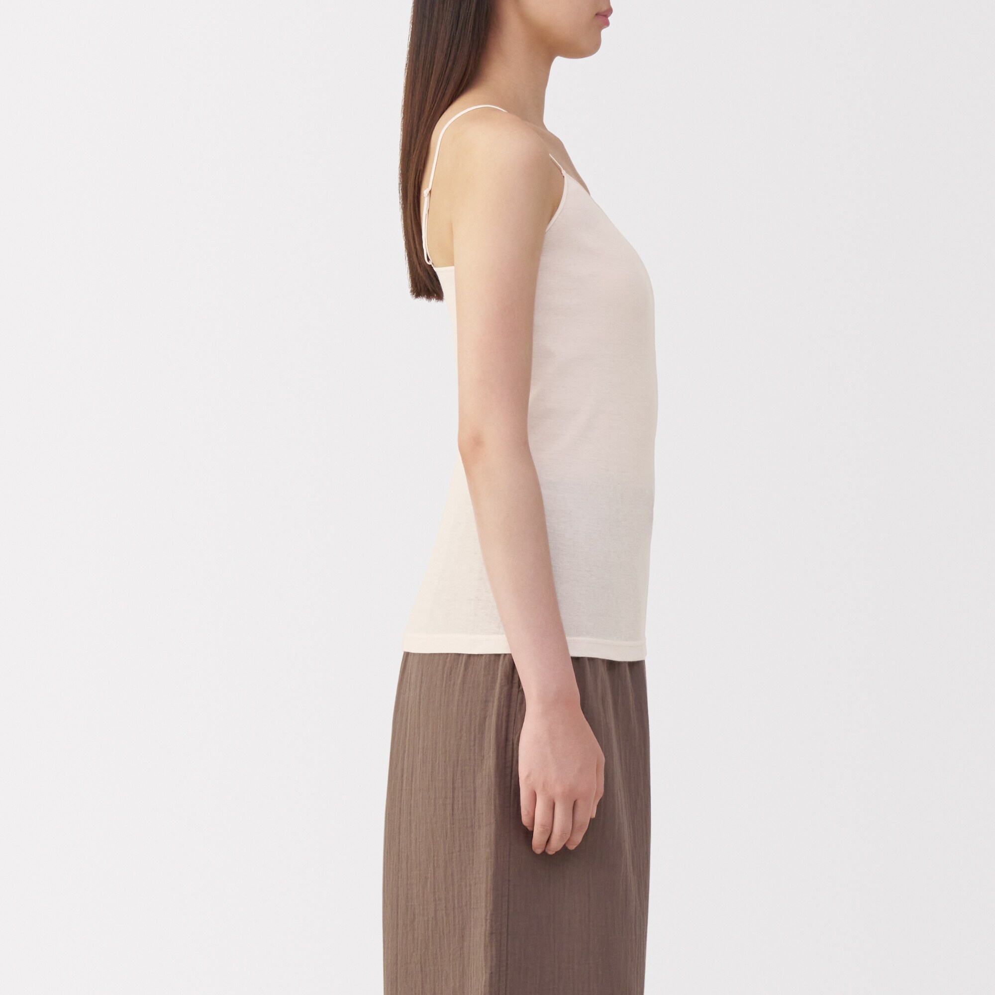 婦人　さらっと綿　薄手　キャミソール