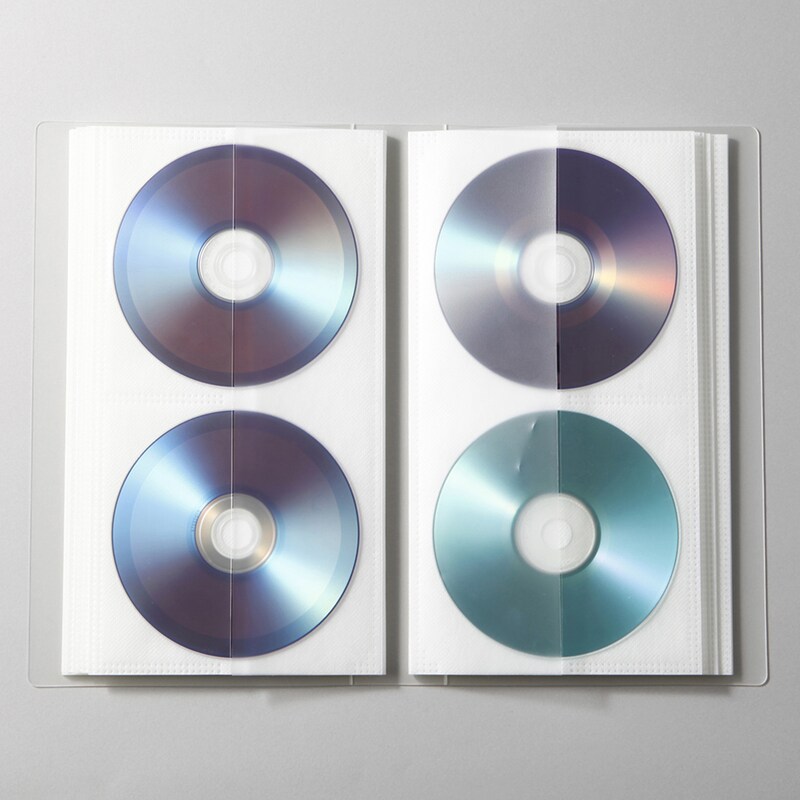 無印良品 ポリプロピレンCD・DVDホルダー 甘かっ 2段 40枚収納（80 