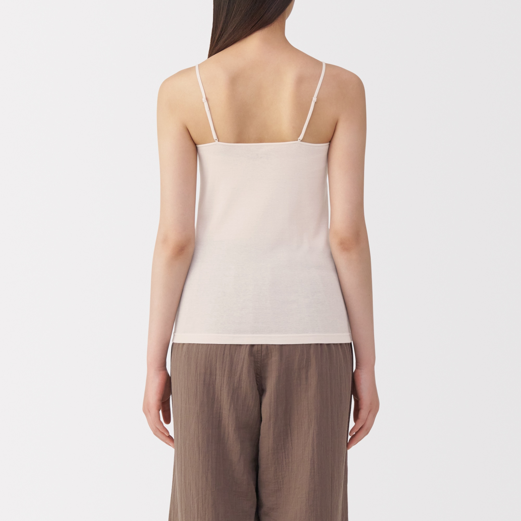 婦人　さらっと綿　薄手　キャミソール