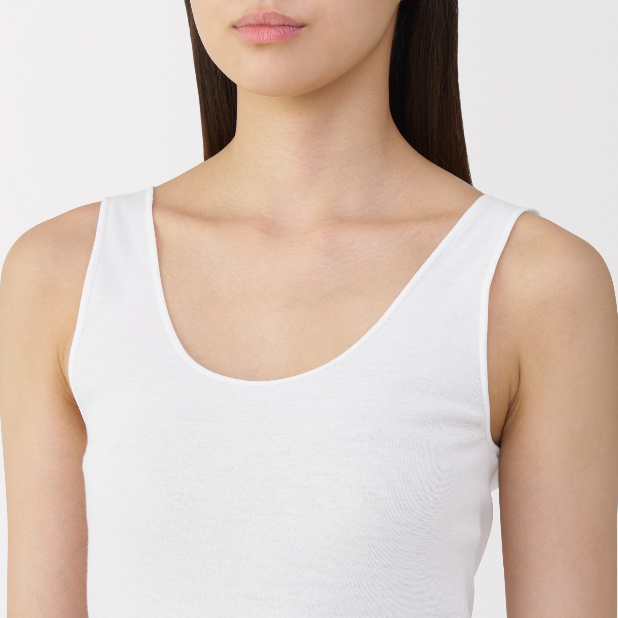 婦人　さらっと綿　薄手　タンクトップ