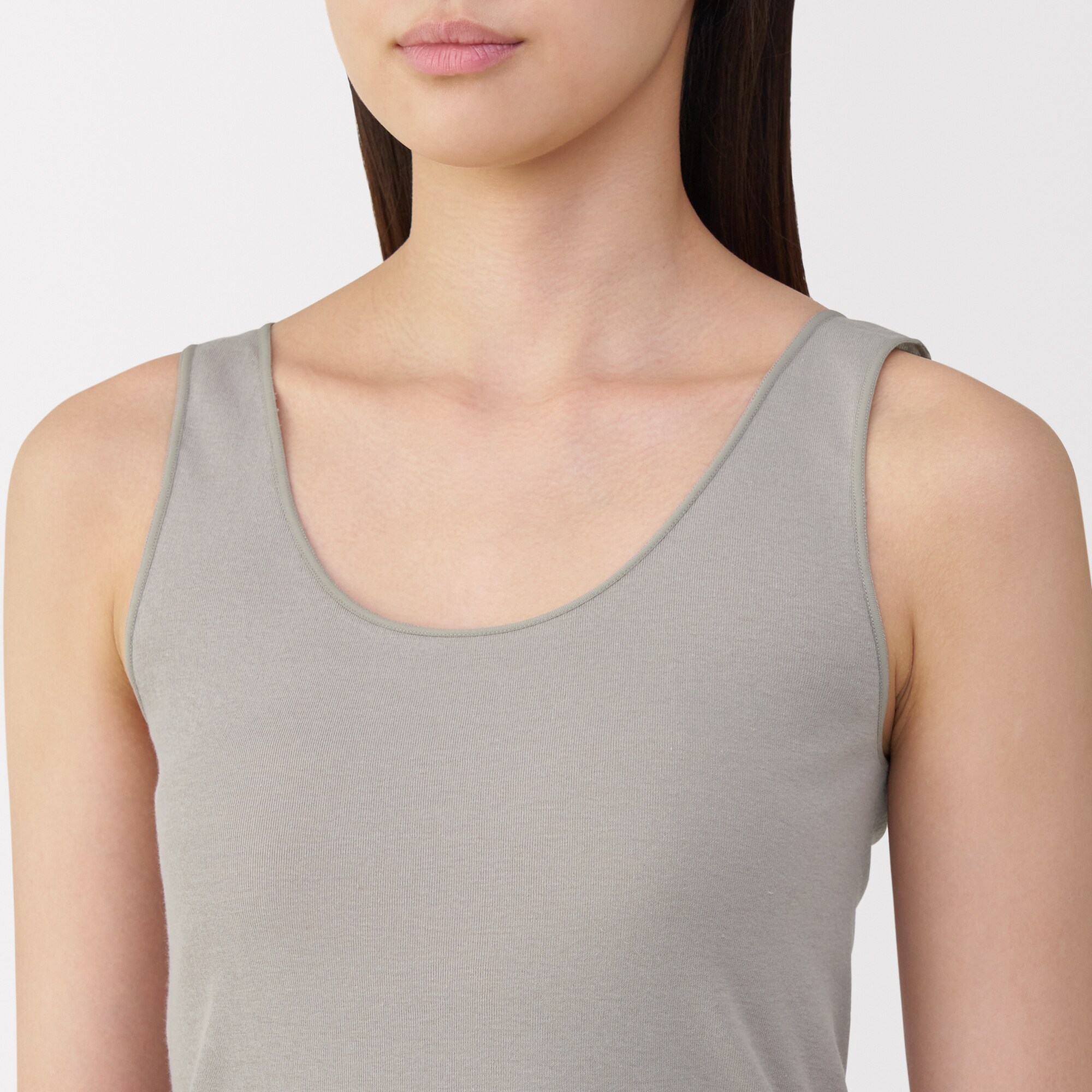 婦人　さらっと綿　薄手　タンクトップ