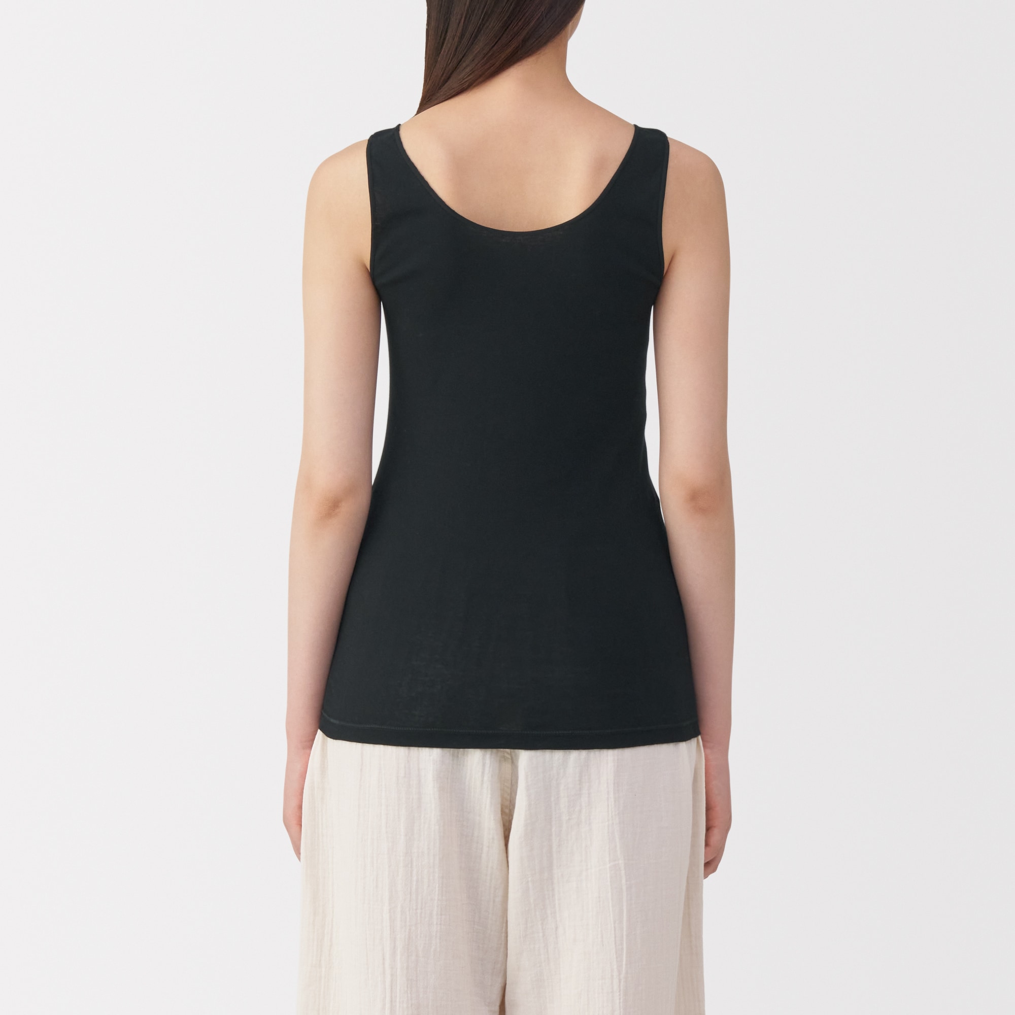 婦人　さらっと綿　薄手　タンクトップ