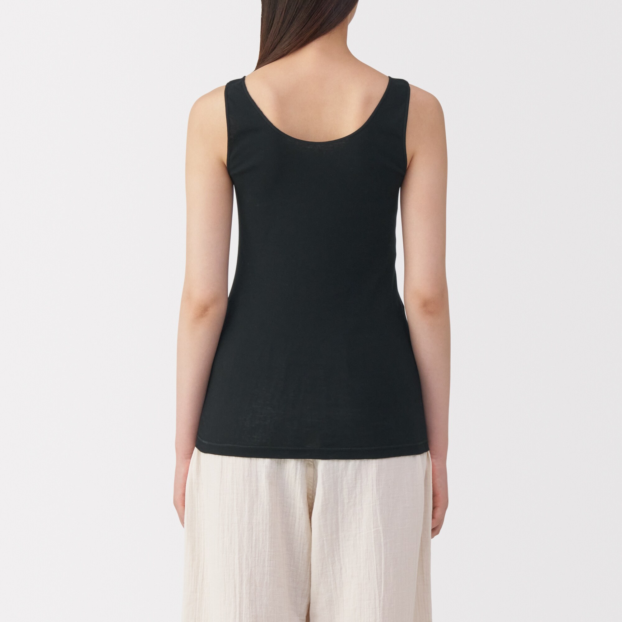 婦人　さらっと綿　薄手　タンクトップ