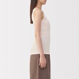 婦人　さらっと綿　薄手　タンクトップ