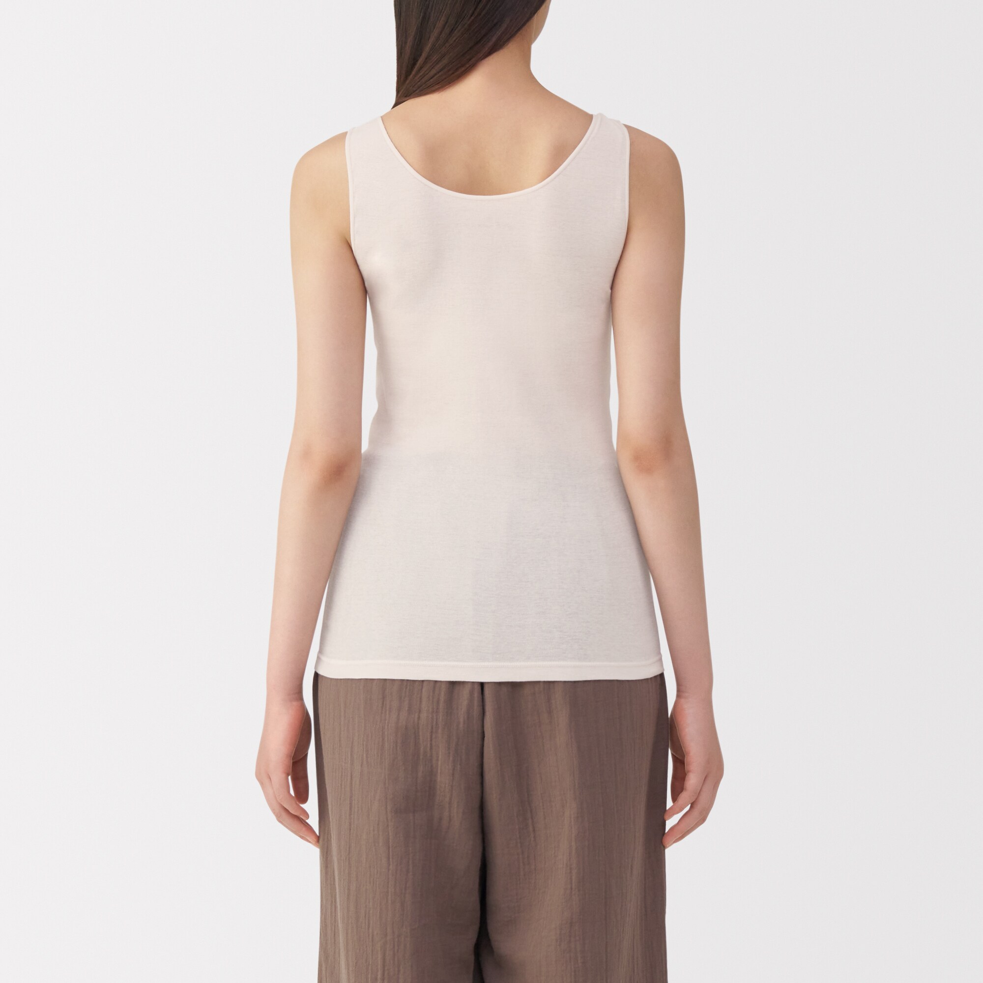 婦人　さらっと綿　薄手　タンクトップ