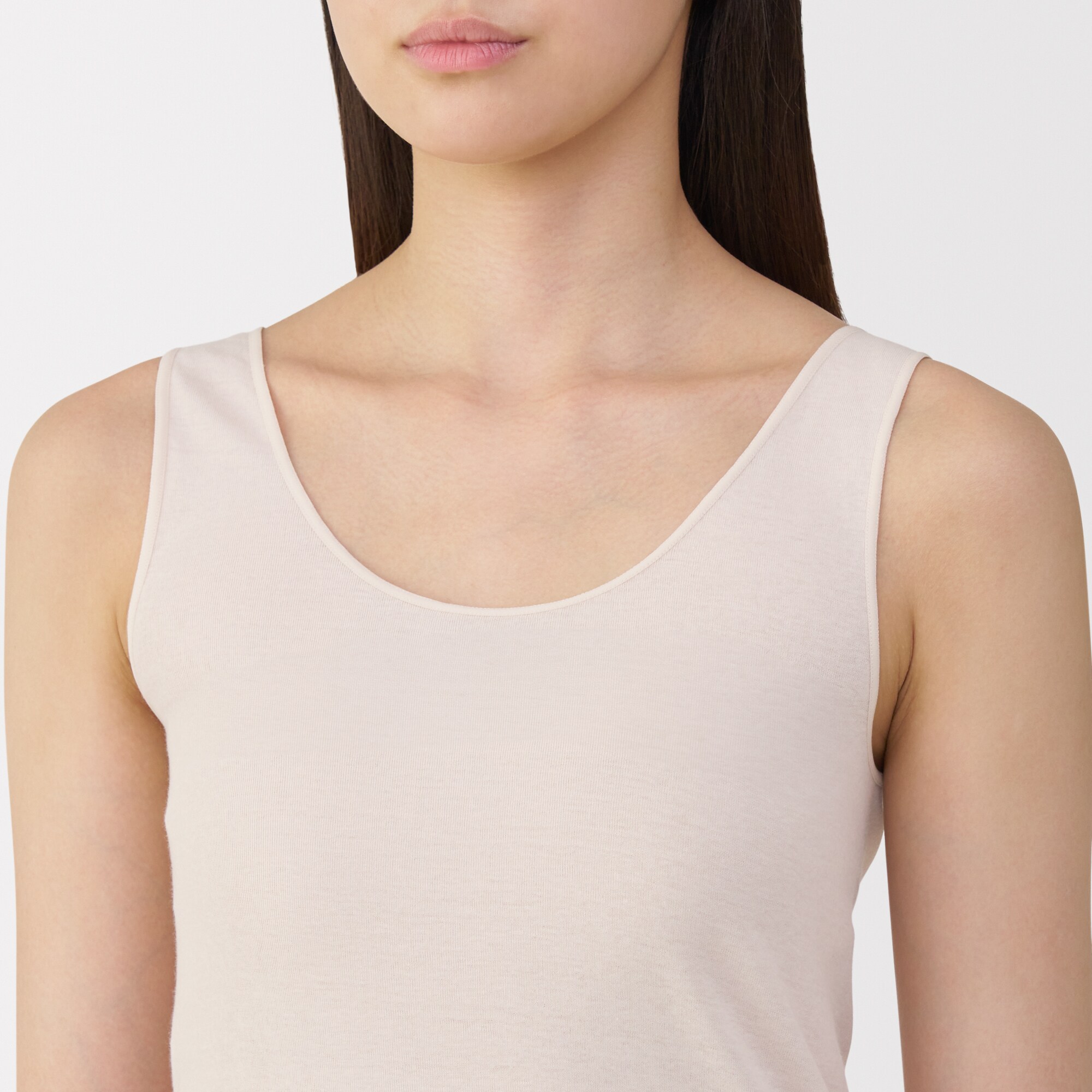 婦人　さらっと綿　薄手　タンクトップ