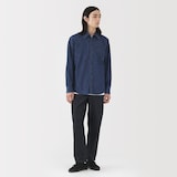 紳士　洗いざらしデニムイージーパンツ　インディゴ