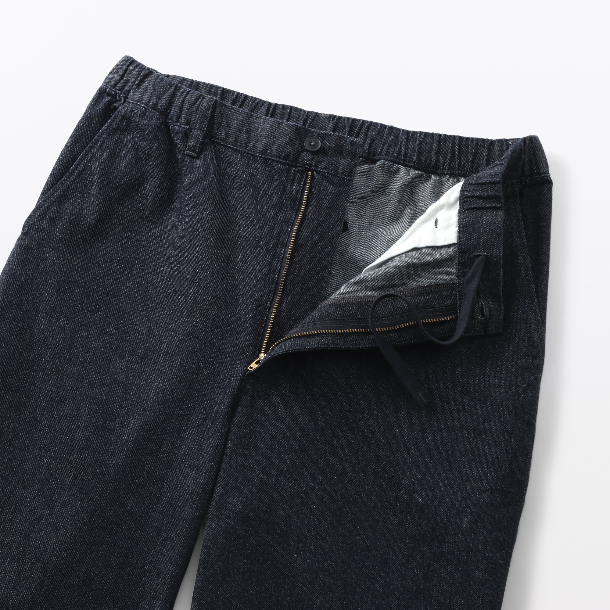 紳士　洗いざらしデニムイージーパンツ　インディゴ