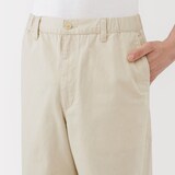 紳士　洗いざらしデニムイージーパンツ　生成