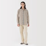 紳士　洗いざらしデニムイージーパンツ　生成