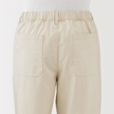 紳士　洗いざらしデニムイージーパンツ　生成