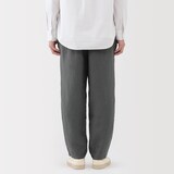 紳士　リネン洗いざらしテーパードパンツ（ＡＳＥＡＮ）