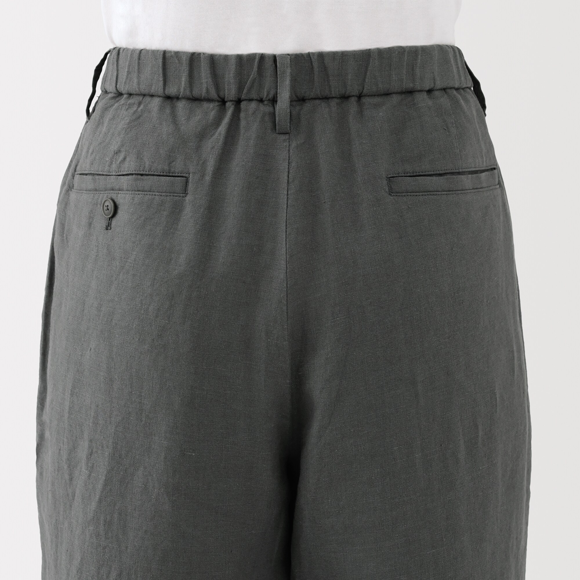 紳士　リネン洗いざらしテーパードパンツ（ＡＳＥＡＮ）