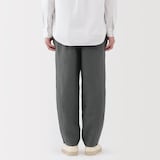 紳士　リネン洗いざらしテーパードパンツ（ＡＳＥＡＮ）