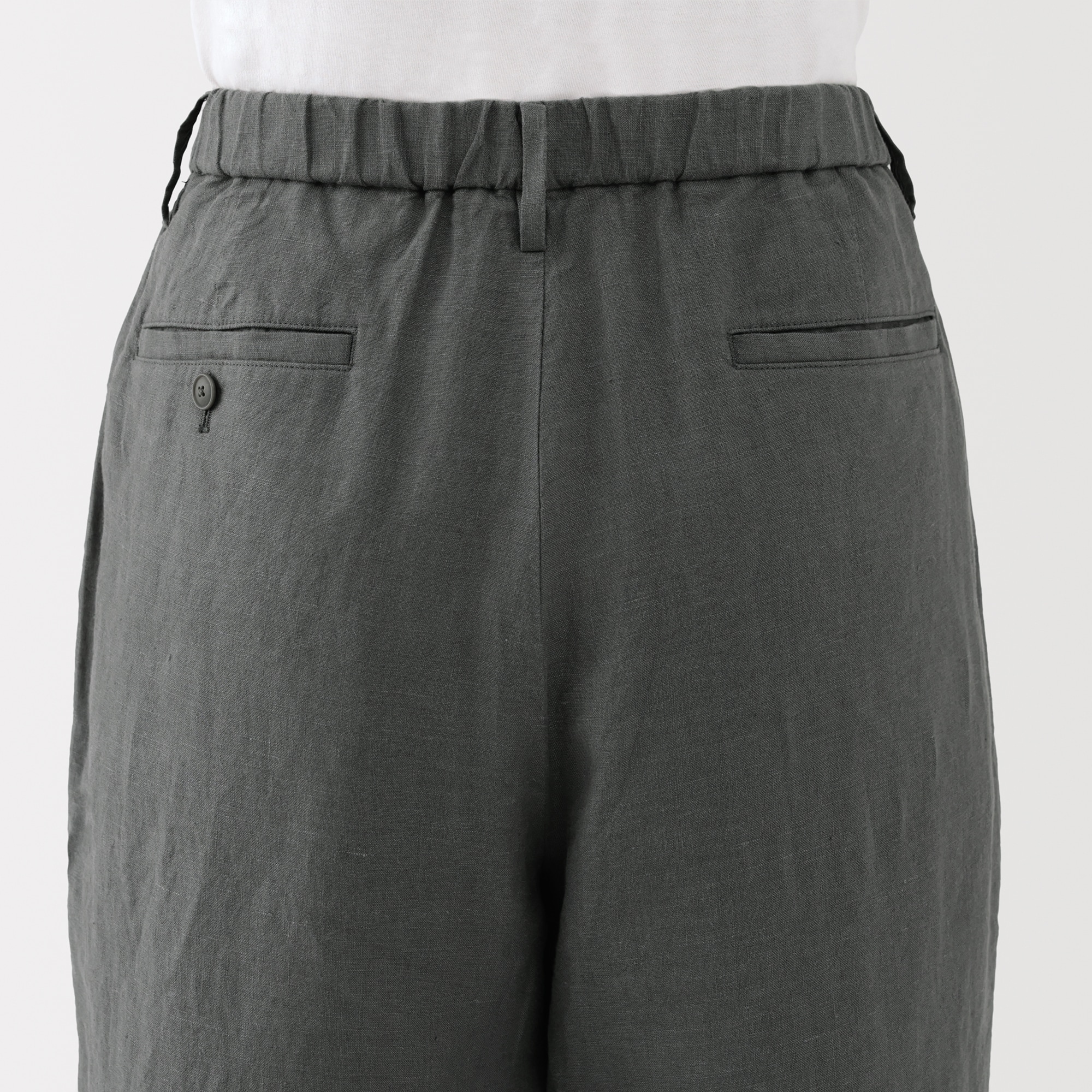 紳士　リネン洗いざらしテーパードパンツ（ＡＳＥＡＮ）